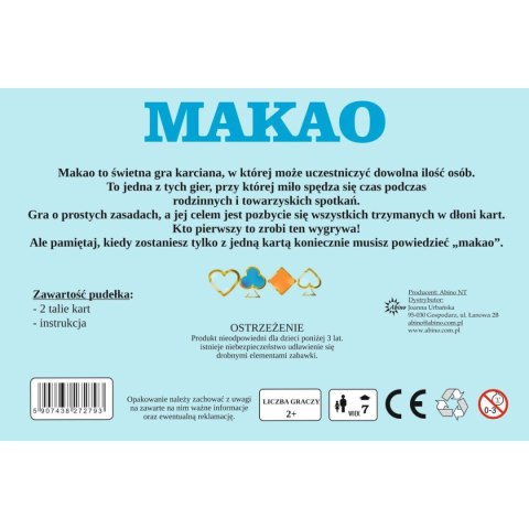 Gra karciana Makao Abino Gra karciana Makao Abino