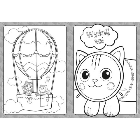 Kolorowanka Gabby Koci Domek Gabi. Mega KOTkolorowanka Trefl (Ks79790)
