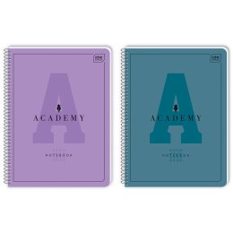Kołozeszyt (kołonotatnik) ACADEMY Hybry A4+ 80k. 90g krata Interdruk