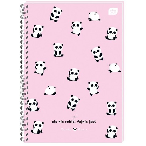 Kołozeszyt (kołonotatnik) B5 160k. 70g krata Interdruk (KOŁOZB5160M)