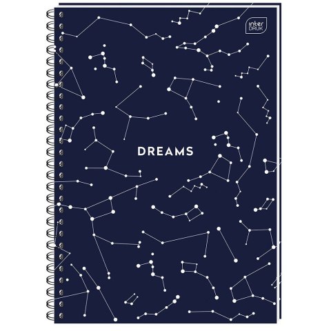 Kołozeszyt (kołonotatnik) B5 160k. 70g krata Interdruk (KOŁOZB5160M)