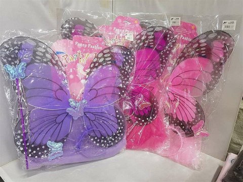 Kostium skrzydełka motylka ze spódniczką, różdżką i diademem Adar (583337)