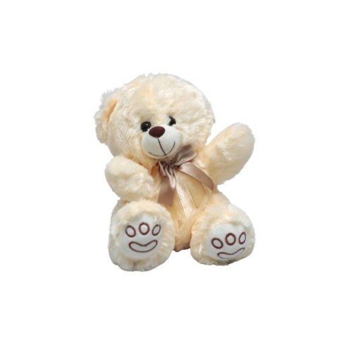 Pluszak Miś kremowy duży z atłasową kokardką Deef (03394) Pluszak Miś kremowy duży z atłasową kokardką Deef (03394)