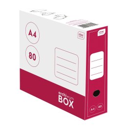 Pudło archiwizacyjne A4 czerwony Interdruk (5902277323132)