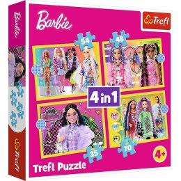 Puzzle Barbie 4w1 Wesoły świat Barbie 4w1 el. Trefl (34626)