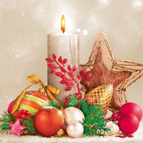 Serwetki gwiazdka mix bibuła [mm:] 330x330 Pol-mak (Sd GW)