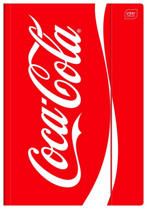 Teczka kartonowa na gumkę COCA COLA MAT+UV A4 mix Interdruk Teczka kartonowa na gumkę COCA COLA MAT+UV A4 mix Interdruk