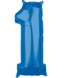 Balon foliowy niebieski 1 26cal Amscan (3662601)
