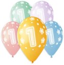 Balon gumowy Premium Hel z nadrukiem 1, 13 cali/5 sztuk mix 330mm 13cal Godan (GS120/1)