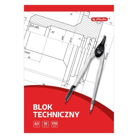 Blok techniczny 9583634 A3 biały 10k Herlitz (400198598) Blok techniczny 9583634 A3 biały 10k Herlitz (400198598)