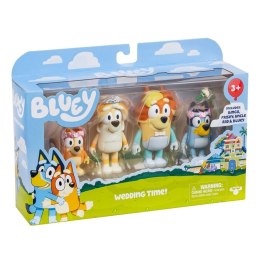 Figurka Bluey Blue 4Pak wesele wujka Tm Toys (BLU17590)