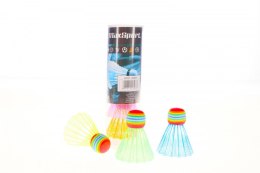 Lotka do badmintona z tęczową główką 5 sztuk/opakowanie Artyk (134777)