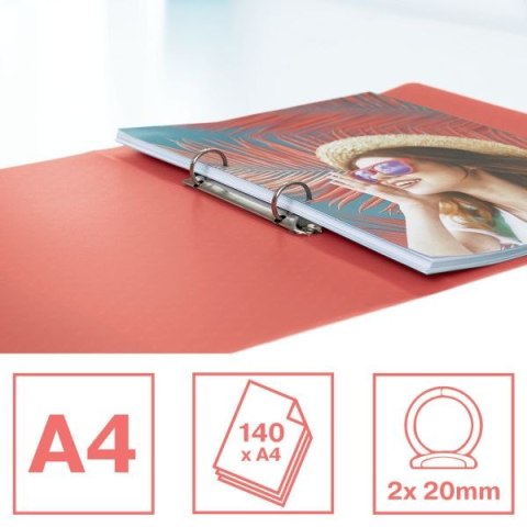 Segregator ringowy Colour Breeze A4 25mm koralowy Esselte (628435) Segregator ringowy Colour Breeze A4 25mm koralowy Esselte (628435)