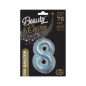 Balon foliowy Beauty&Charm Cyfra 8 holograficzna 76cm Godan (CH-BHS8) Balon foliowy Beauty&Charm Cyfra 8 holograficzna 76cm Godan (CH-BHS8)