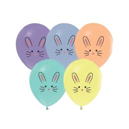 Balon gumowy króliczki 5 szt. mix 30mm 12cal Godan (GZ-KRO5)