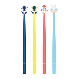 Długopis KOSMOS mix żelowy wkład niebieski 0,5mm Strigo (SSC240)