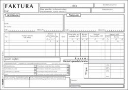 Druk samokopiujący Faktura VAT A5 netto uniwersalna A5 100k. Stolgraf (F6)