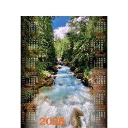 Kalendarz ścienny POTOK plakatowy 670mm x 988mm Telegraph (07)