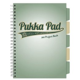 Kołozeszyt (kołonotatnik) BOOK SAGE A4 kratka ZIELONY 5032608031167 A4 100k. 80g krata Pukka (3106)