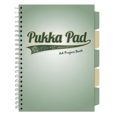 Kołozeszyt (kołonotatnik) BOOK SAGE A4 kratka ZIELONY 5032608031167 A4 100k. 80g krata Pukka (3106)