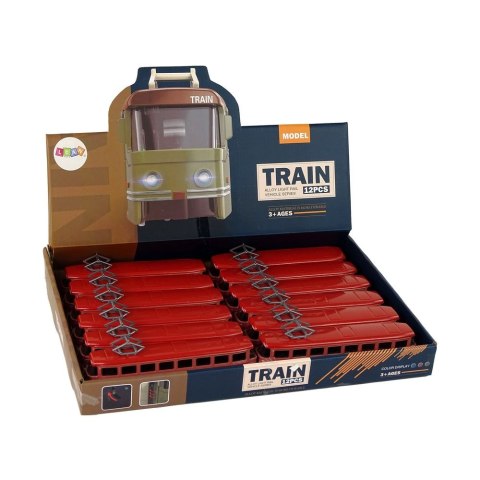 Lokomotywa Napęd Frykcyjny Dźwięki Metalowy Czerwony Lean (15399)