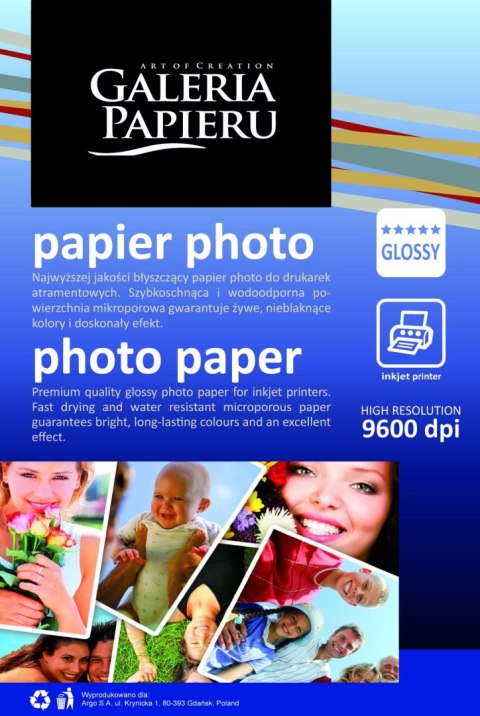 Papier foto photo glossy 180g [mm:] 130x180 Galeria Papieru (262650)