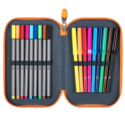 Piórnik Potrójny T-REX JUNIOR z wyposażeniem 5903235654060 St.Right (PC-05)