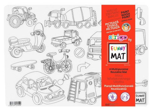 Podkład na biurko FUNNY MAT TRANSPARENT POJAZDY sfu1352 polipropylen PP [mm:] 250x350 Strigo (86813793136520)