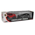 Samochód Zestaw Pojazdów Czerwony Monster Truck Czarne BMW Laweta 58 cm Lean (9268)