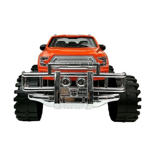 Samochód Zestaw Pojazdów Czerwony Monster Truck Czarne BMW Laweta 58 cm Lean (9268)