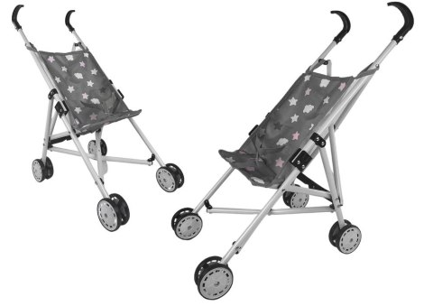 Wózek Spacerówka Szary w Gwiazdki Lean (12184)