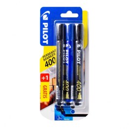 Zestaw piśmienniczy 2XCZARNY+1 NIEBIESKI Pilot (PISCA-400-B+LB BL)