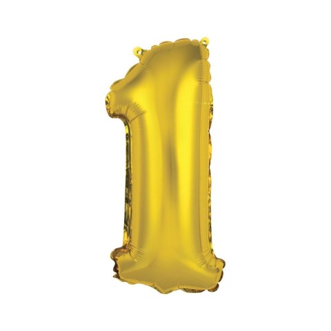 Balon foliowy cyfra 1 złoty 35 cm Godan (FG-C35Z1) Balon foliowy cyfra 1 złoty 35 cm Godan (FG-C35Z1)