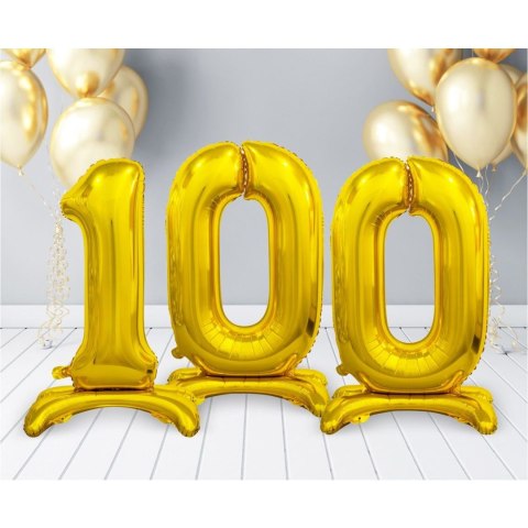 Balon gumowy Beauty&Charm cyfra stojąca złota złota Godan (BC-ASZ0)