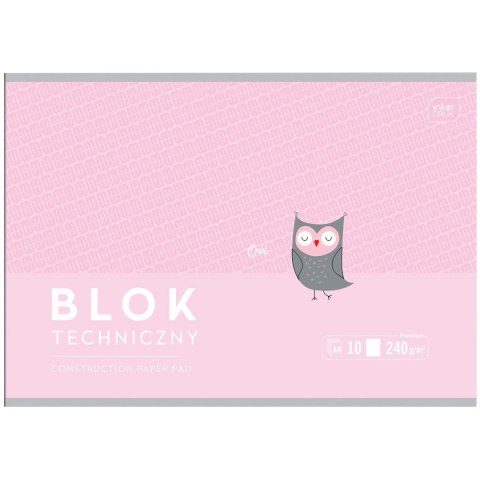 Blok techniczny B&B KIds Pastel A4 mix 240g 10k Interdruk