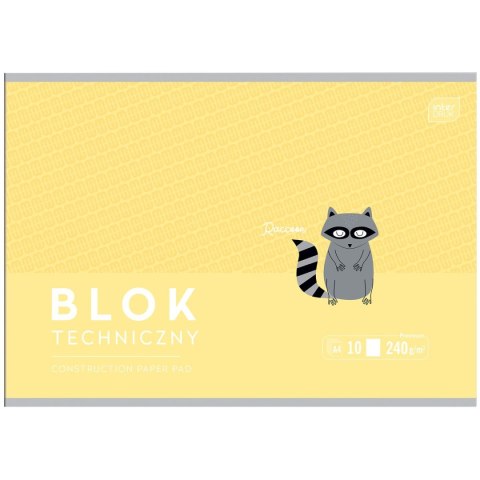 Blok techniczny B&B KIds Pastel A4 mix 240g 10k Interdruk