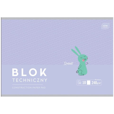 Blok techniczny B&B KIds Pastel A4 mix 240g 10k Interdruk