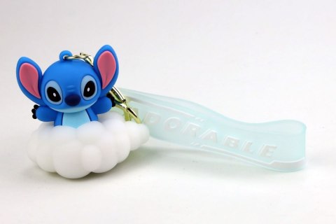 Brelok stworek gumowy świecący pakowany po 5 szt.