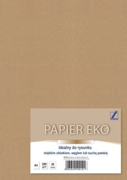 Brystol A4 brązowy 200g 20k Kreska
