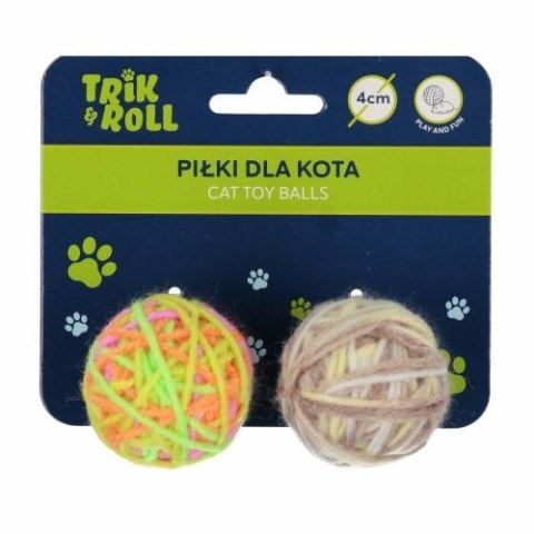 Gadżet Piłka dla kota 4cm 2szt Trik Roll (560723) Gadżet Piłka dla kota 4cm 2szt Trik Roll (560723)