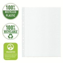 Koszulki na dokumenty Recycled Maxi groszkowa A4 kolor: bezbarwny typu U 70 mic. Esselte (627494)