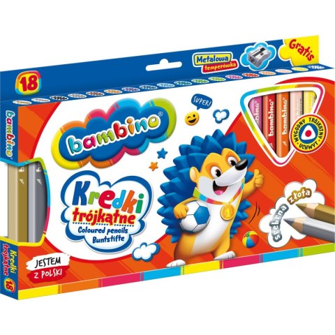 Kredki glinkowe BAMBINO 18 kol. St.Majewski (5903235003233) Kredki glinkowe BAMBINO 18 kol. St.Majewski (5903235003233)