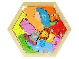 Układanka drewniana, zwierzęta Adar (572003)