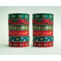 Wstążka CHRISTMAS 5902277354167x3 [mm x m] mix Interdruk (3m SATYNOWA)