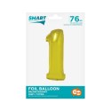 Balon foliowy Smart cyfra 1 złota 76cm Godan (CH-SZLI) Balon foliowy Smart cyfra 1 złota 76cm Godan (CH-SZLI)