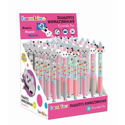 Długopis Bambino Premium wymazywalny dziewczyny 36 szt displ niebieski Bambino (5903235657719) Długopis Bambino Premium wymazywalny dziewczyny 36 szt displ niebieski Bambino (5903235657719)