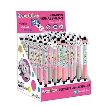 Długopis Bambino Premium wymazywalny dziewczyny 36 szt displ niebieski Bambino (5903235657719) Długopis Bambino Premium wymazywalny dziewczyny 36 szt displ niebieski Bambino (5903235657719)