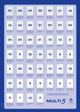 Etykieta samoprzylepna A4 biały [mm:] 48,5x25,4 Multi3 (4717)