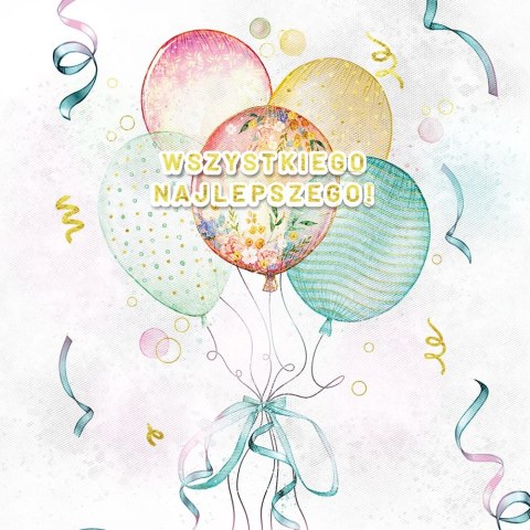 Kartka składana KARNET KW Slub Tłoczenie BUKIET BALONÓW kw Henry (5907465665377) Kartka składana KARNET KW Slub Tłoczenie BUKIET BALONÓW kw Henry (5907465665377)