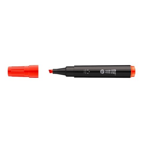 Marker permanentny czerwony czerwony 1-4mm ścięta końcówka Memobe (MM201-05)